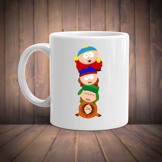 Williamsmugstore southpark gang  - southpark gifts,handmade southpark mug,90s cartoon mug
