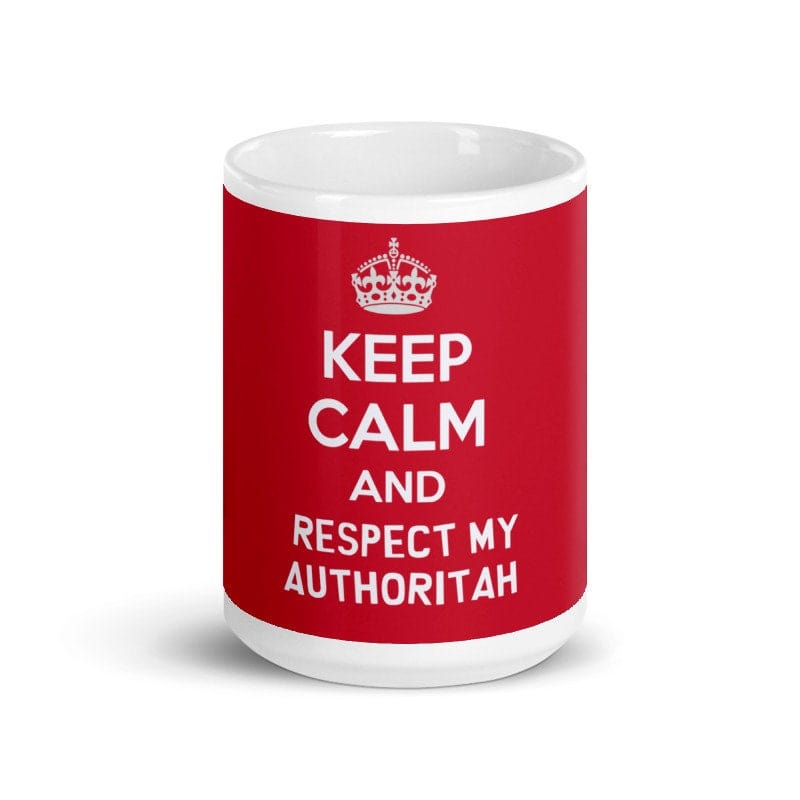 Williamsmugstore southpark  keep calm and and respect my authoritah  ,handmade southpark mug,southpark gifts,cartman mug,90s cartoon mug