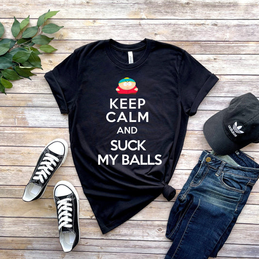 Williamsmugstore southpark ,keep calm and suck my balls,southpark gifts,,southpark cup gifkeep calm and suck my balls