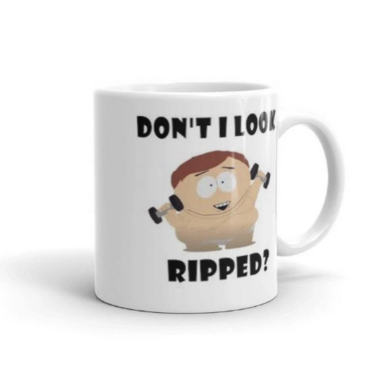 Williamsmugstore SOUTHPARK MUG dont i looked ripped mug ,eric cartman southpark mug