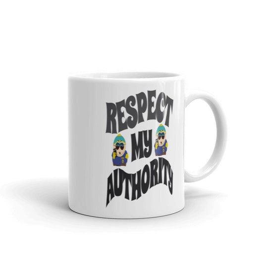 Williamsmugstore SOUTHPARK MUG eric cartman cop respect my authoriath,handmade southpark mug