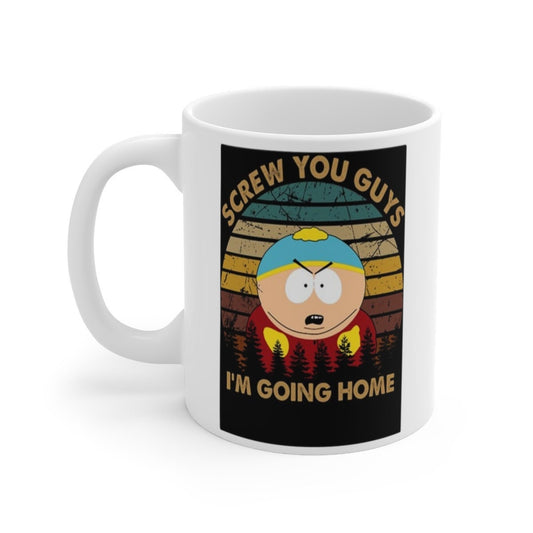 Williamsmugstore SOUTHPARK MUG eric cartman   screw you guys im going home , southpark mug