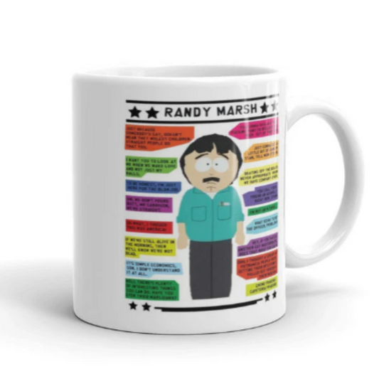 Williamsmugstore SOUTHPARK MUG southpark randy marsh  character traits mug