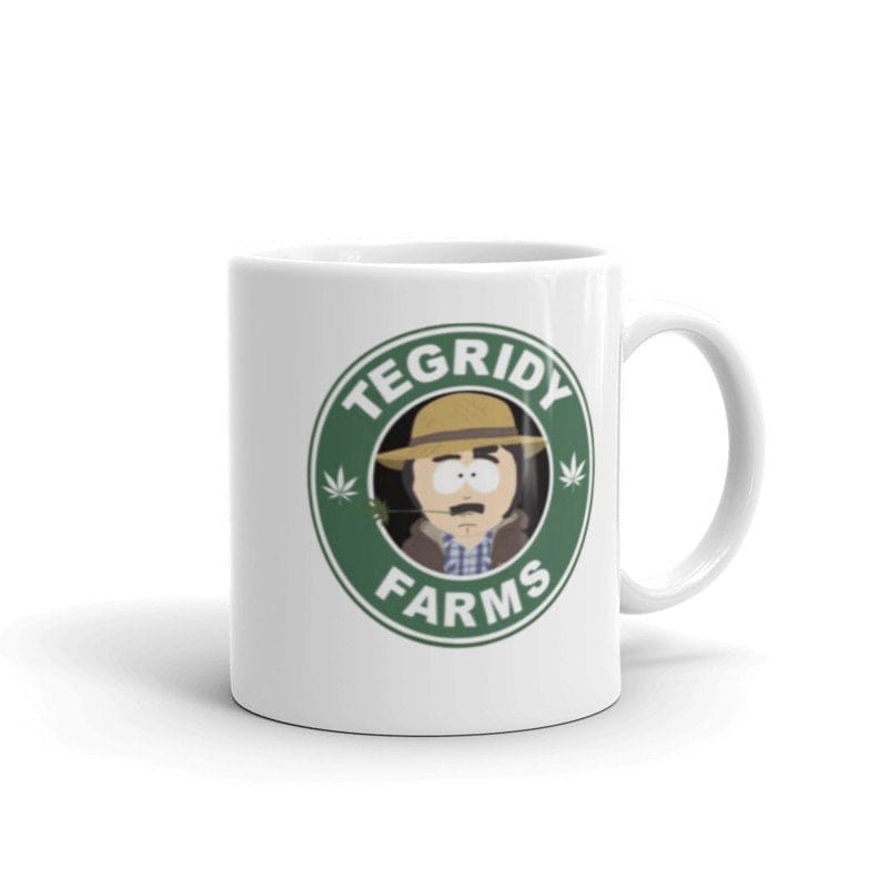 Williamsmugstore southpark mug ,tegridy farms , randy marsh .animated cartoon,southpark mug gift.coffee mug gifts