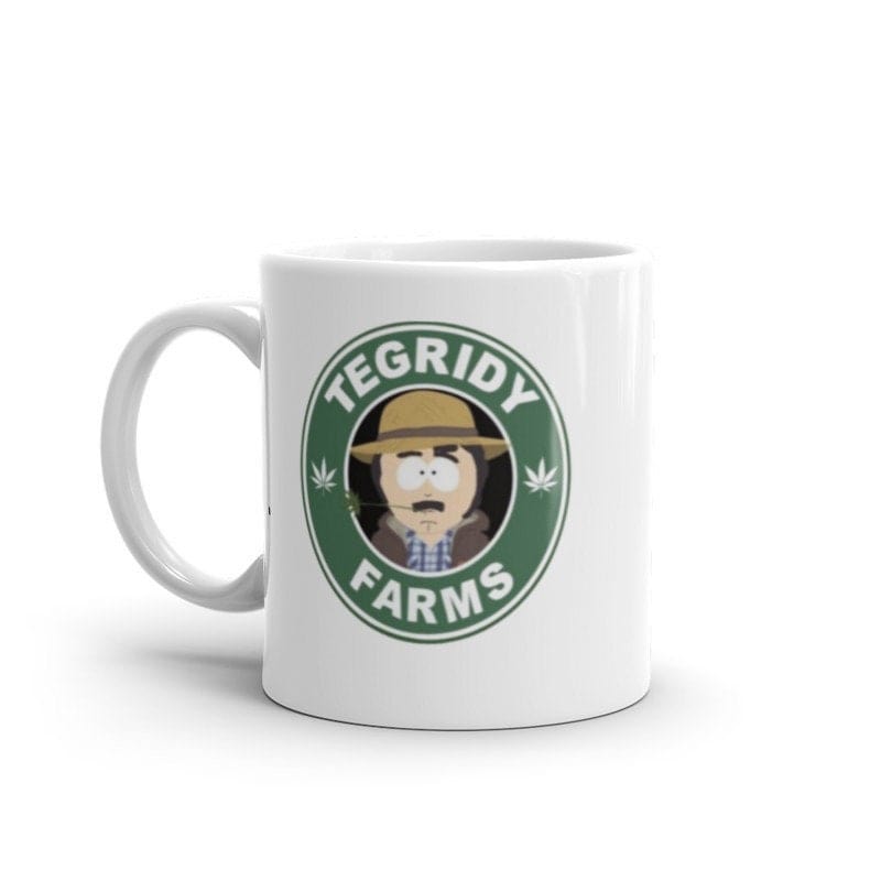 Williamsmugstore southpark mug ,tegridy farms , randy marsh .animated cartoon,southpark mug gift.coffee mug gifts
