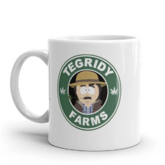 Williamsmugstore southpark mug ,tegridy farms , randy marsh .animated cartoon,southpark mug gift.southpark cup