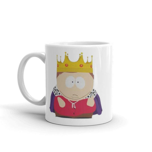 Williamsmugstore SOUTHPARK MUGS eric cartman as minecraft king  southpark , handmade ceramic southpark mug