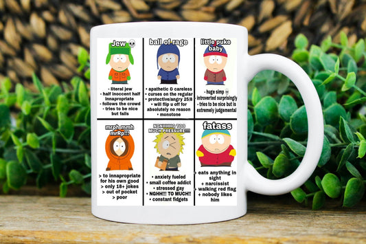 Williamsmugstore southpark name memes   ,handmade southpark mug,southpark gifts,cartman mug,90s cartoon mug,southpark cup gift