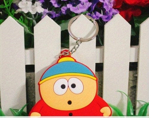Williamsmugstore southpark plush keyrings , 4  piece  keyrings  sets of  southpark characters,backpack keyring charm,southpark characters