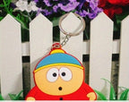 Williamsmugstore southpark plush keyrings , 4  piece  keyrings  sets of  southpark characters,backpack keyring charm,southpark characters