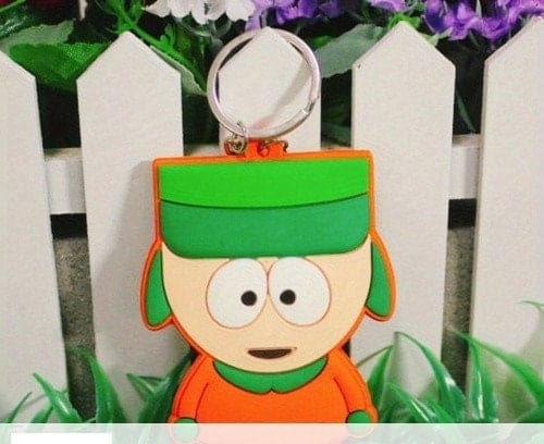 Williamsmugstore southpark plush keyrings , 4  piece  keyrings  sets of  southpark characters,backpack keyring charm,southpark characters