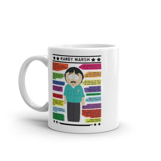 Williamsmugstore southpark randy marsh  character traits mug
