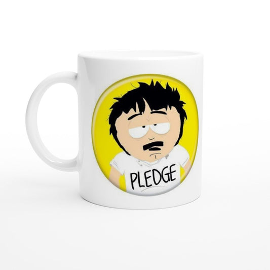 Williamsmugstore southpark randy marsh mug  , pledge  friends mug ,90s animated cartoon,ceramic mug gift,coffee mug gift