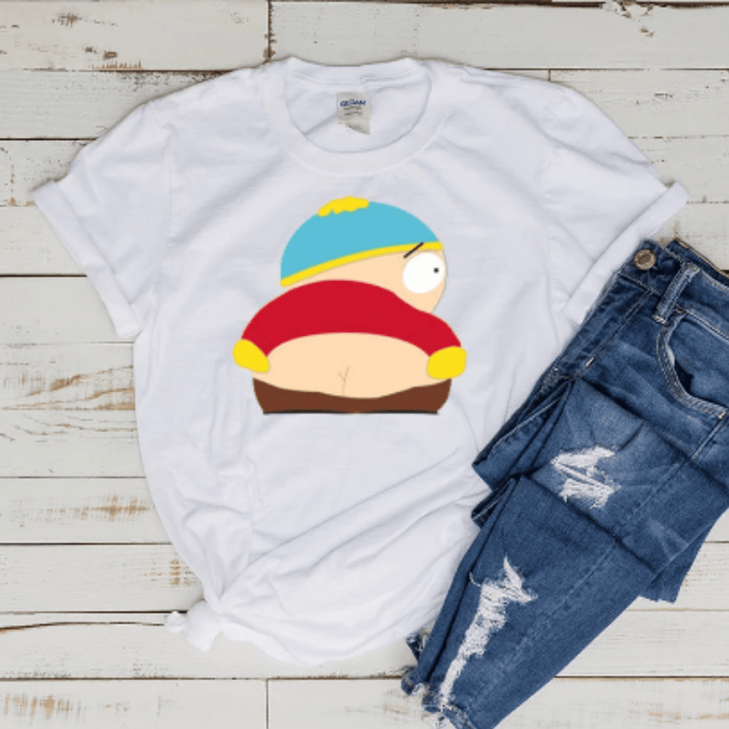 Williamsmugstore southpark shirt eric cartman pulling A moonie t shirt