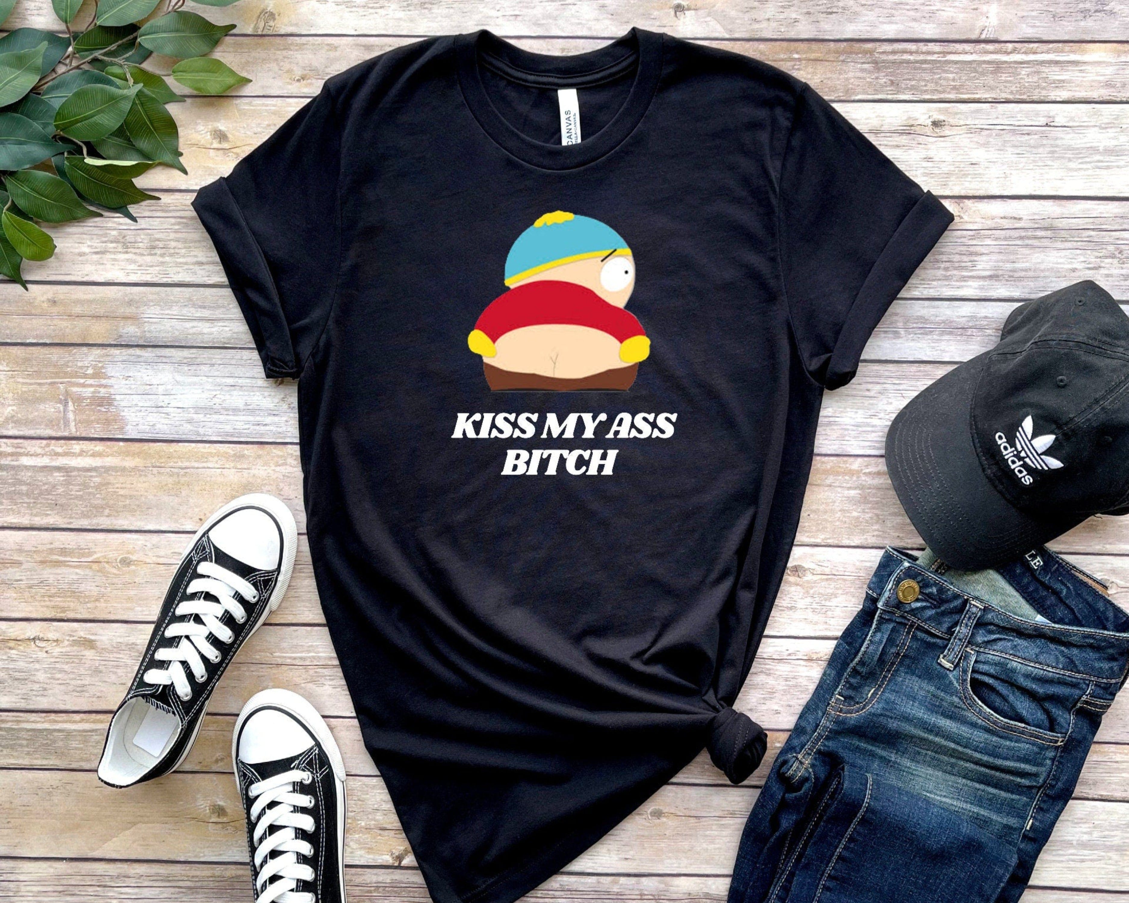 Williamsmugstore southpark shirts eric cartman - kiss my ass  tshirt ,southpark t shirt