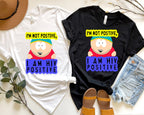 Williamsmugstore southpark shirts size / Black eric cartman -iam not positive ,iam hiv positive