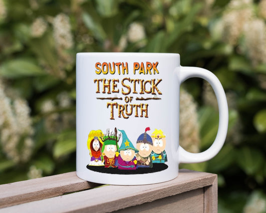 Williamsmugstore southpark  the stick of truth  mug ,handmade southpark mug,southpark gifts,90s cartoon mug