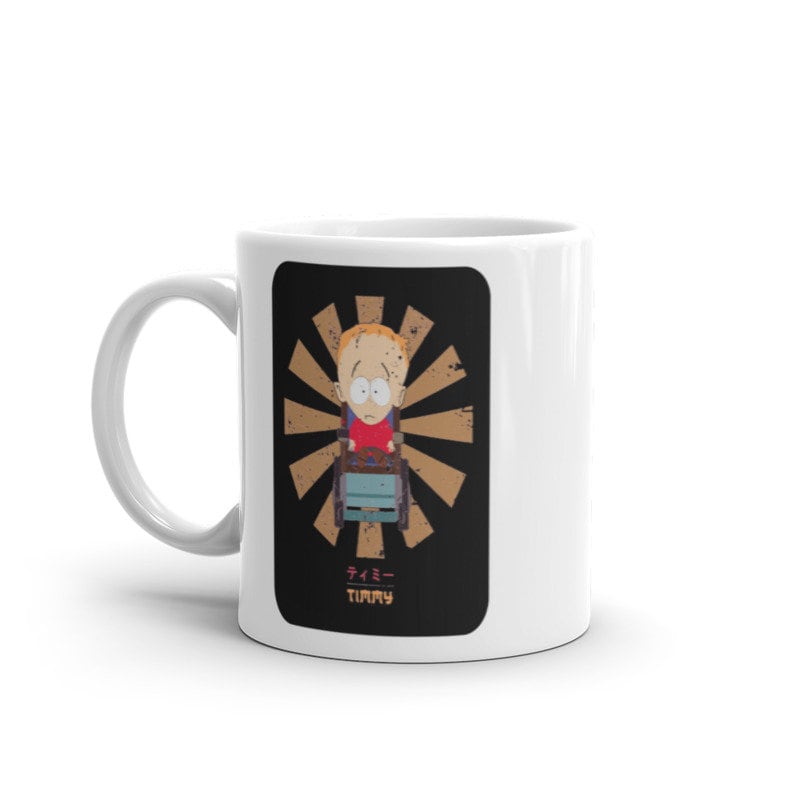 Williamsmugstore southpark timmy in retro  style ,southpark ceramic mug