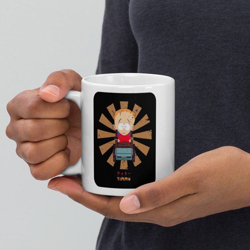 Williamsmugstore southpark timmy in retro  style ,southpark ceramic mug