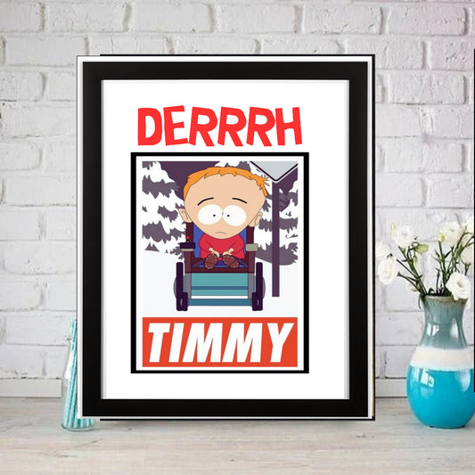 Williamsmugstore southpark timmy wall art, southpark poster, timmy  poster
