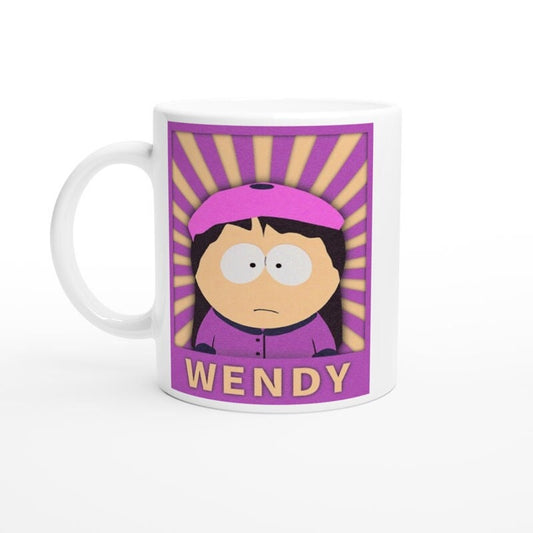 Williamsmugstore southpark wendy tessaburger mug,  friends mug ,90s animated cartoon,southpark mug gift,90s mug