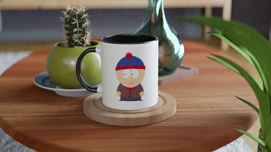Williamsmugstore southpark worried stan marsh,southpark ceramic mug gift,90s animated series,southpark gifts,southpsrk stan