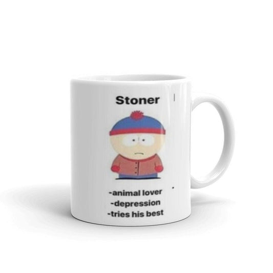 Williamsmugstore stan marsh character description - southpark gifts,handmade southpark mug,90s cartoon mug