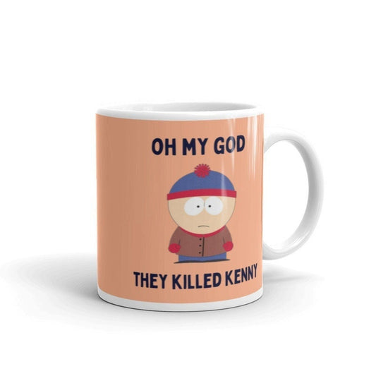 Williamsmugstore stan marsh oh my god they killed kenny  ,handmade southpark mug,southpark gifts,cartman mug,90s cartoon mug,southpark cup gift