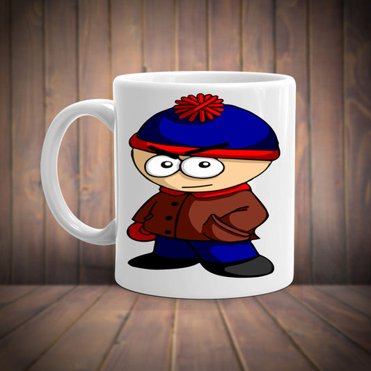 Williamsmugstore stan marsh southpark ,handmade southpark mug,southpark gifts,stan mug 90s cartoon mug,coffee mug gifts