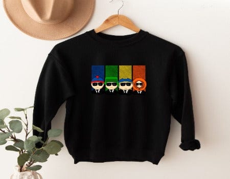 Williamsmugstore Sweatshirt, black / s reserviour  southpark sweatshirt, 90s animated cartoon sweatshirt