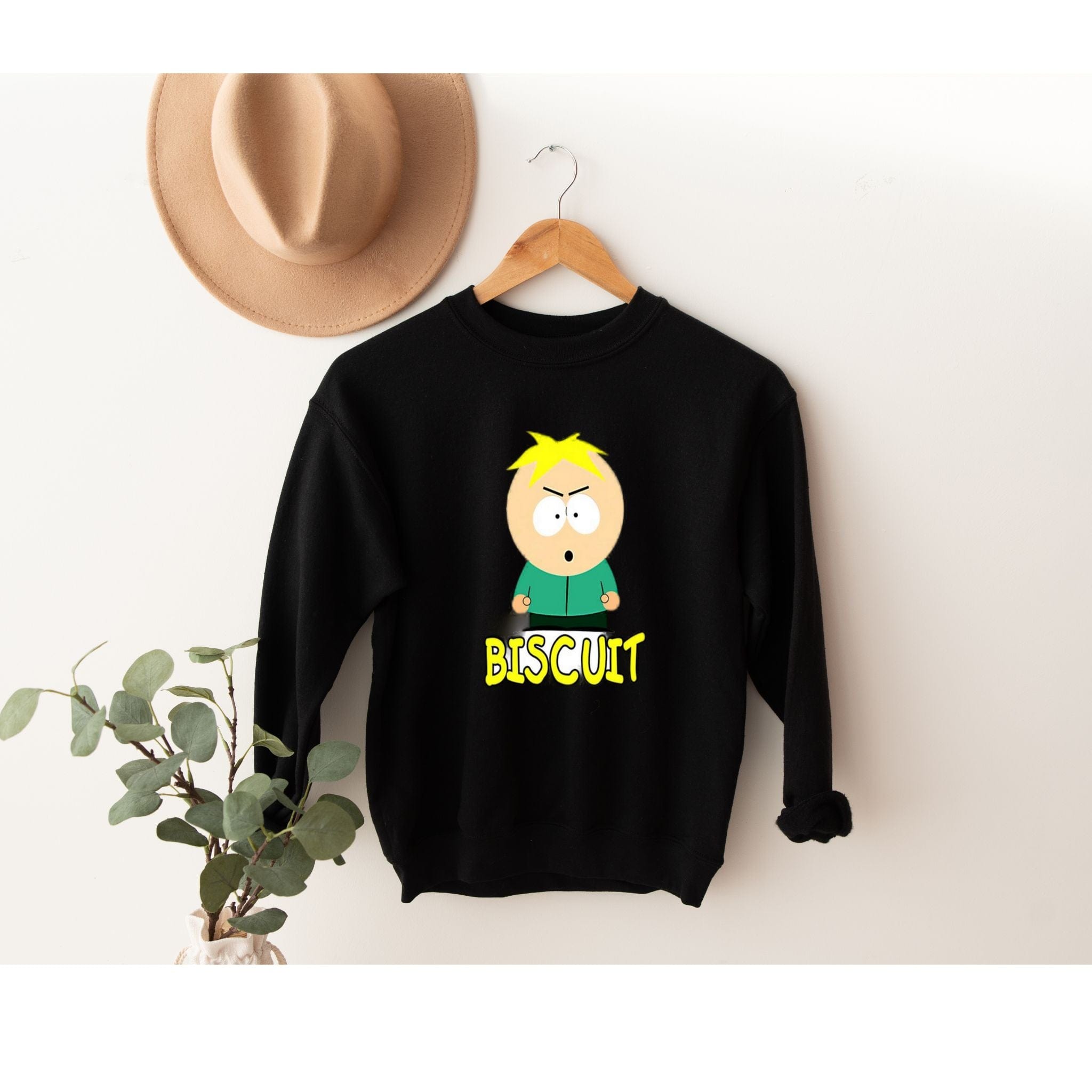 Williamsmugstore Sweatshirt, black / s southpark butters sweatshirt,southpark gifts