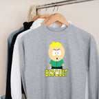 Williamsmugstore Sweatshirt, grey / L southpark butters sweatshirt,southpark gifts
