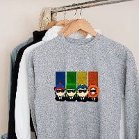 Williamsmugstore Sweatshirt, grey / s reserviour  southpark sweatshirt, 90s animated cartoon sweatshirt