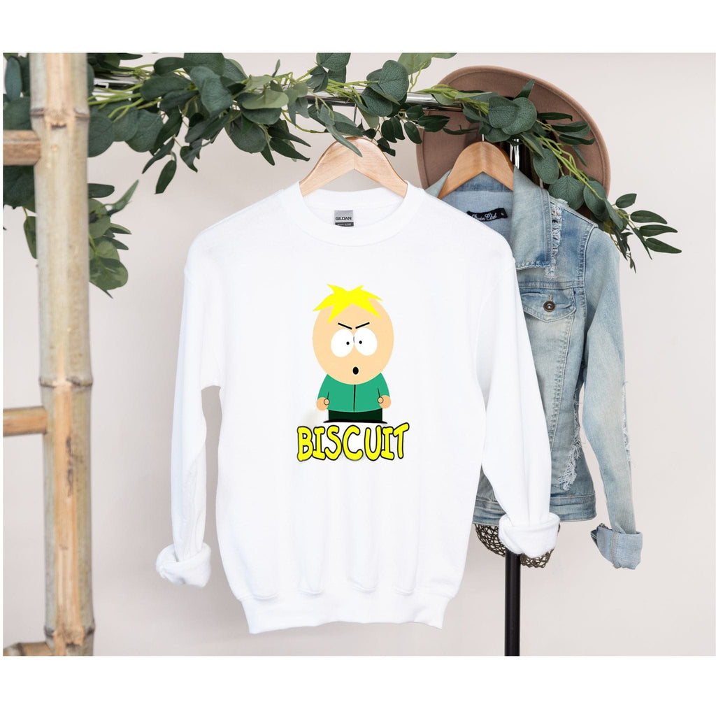 Williamsmugstore Sweatshirt, white / s southpark butters sweatshirt,southpark gifts