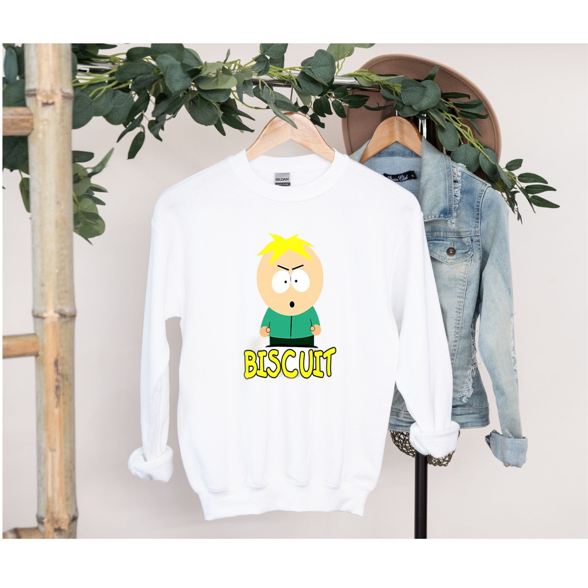 Williamsmugstore Sweatshirt, white / s southpark butters sweatshirt,southpark gifts
