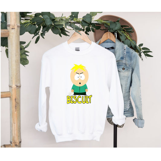 Williamsmugstore Sweatshirt, white / s southpark butters sweatshirt,southpark gifts