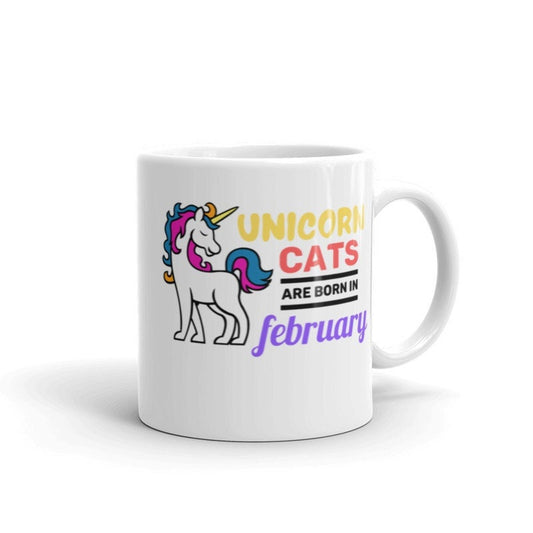 Williamsmugstore unicorn lover gift,unicorn cats are born in february ,unicorn cats,unicorn  mug gift,sprinkle tits