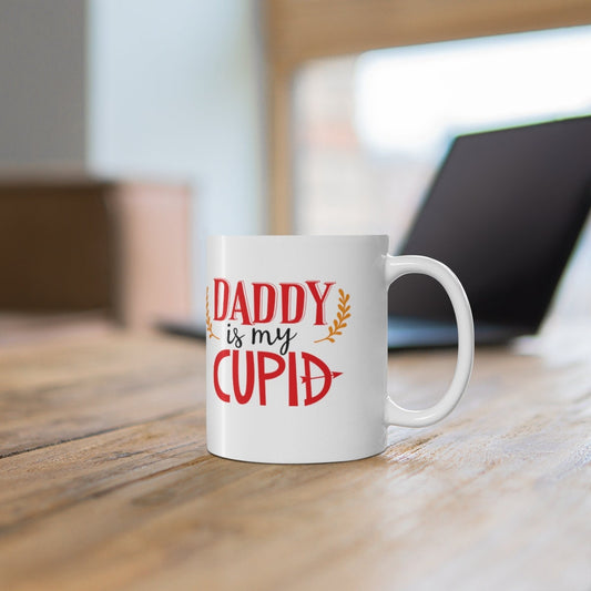 Williamsmugstore valentines MUGS valentines day  mug daddy is my cupid , valentines day gift